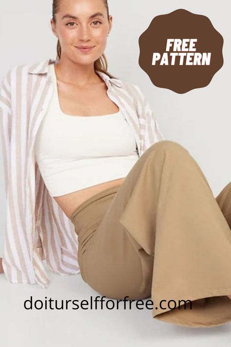 Discover an extensive collection of complimentary sewing patterns sourced globally at doiturselfforfree.com. Craft exquisite items for individuals of all ages, including children, babies, men, women, and even home decor—all at no cost. Access these free patterns conveniently in PDF format. Free Clothes Patterns, Free Sewing Patterns Printable, Free Plus Size Sewing Patterns, Yoga Pants Diy, Plus Size Sewing Patterns, Wide Leg Yoga Pants, Leg Yoga, Making Clothes, Sewing Essentials