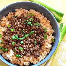 Korean Ground Beef Bowl, Ground Beef Bowl, Beef Bowl Recipe, Korean Ground Beef, Korean Beef Bowl, Ground Beef And Rice, Beef Tartare, Beef Bowl, Beef Bowls