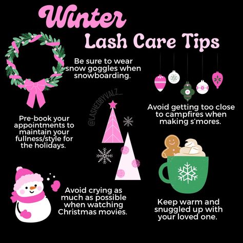 Holiday Lash Posts, Lash Business Content Ideas, Christmas Skincare Post, Christmas Lashes Quotes, Esthetician Holiday Specials, Christmas Lash Post, Thanksgiving Lashes, Halloween Lash Post, Christmas Lash Extensions