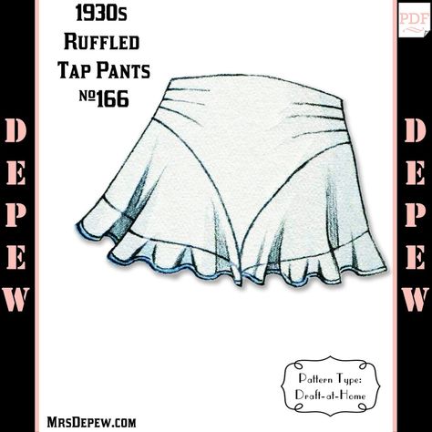 Tap Pants, Sewing Projects Clothes, Pattern Template, Sewing Lingerie, Diy Vetement, Pants Sewing Pattern, Shawl Knitting Patterns, Couture Mode, Skirt Patterns Sewing