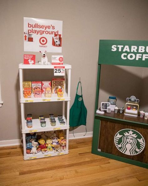 Starbucks Dramatic Play, Play Preschool, Dramatic Play Preschool, Dramatic Play, Magazine Rack, Preschool, Target, Pre School