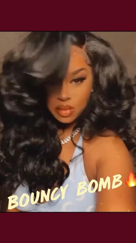 Bouncy bomb🔥 #hairstyles #haircolor #haircut Big Curls For Long Hair, Trending Looks, Sew In Hairstyles, Curls For Long Hair, Big Curls, Birthday Hair, Homecoming Hair, Dope Hairstyles, Front Lace Wigs Human Hair