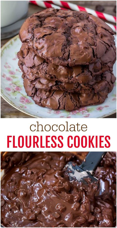 Flourless Chocolate Brownie Cookies, Flourless Keto Desserts, Chocolate Flourless Cookies, Salt Free Dessert Recipes, Flourless Snacks, Naturally Gluten Free Desserts, Gluten Free Brownie Cookies, Chocolate Cookies Gluten Free, Chocolate Chewies