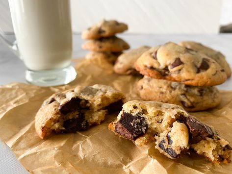 A chocolate chip cookie recipe using Swans Down® Cake Flour to make perfectly tender, delicious cookies. The secret to great cookies is the cake flour! Cake Flour Recipe Cookies, Cake Flour Recipes Baking, Recipes Using Cake And Pastry Flour, Cookies With Cake Flour, Cake Flour Cookies Recipe, Chocolate Chip Cookies With Cake Flour, Cake Flour Desserts, Cookies Made With Cake Flour, Cookies Using Cake Flour