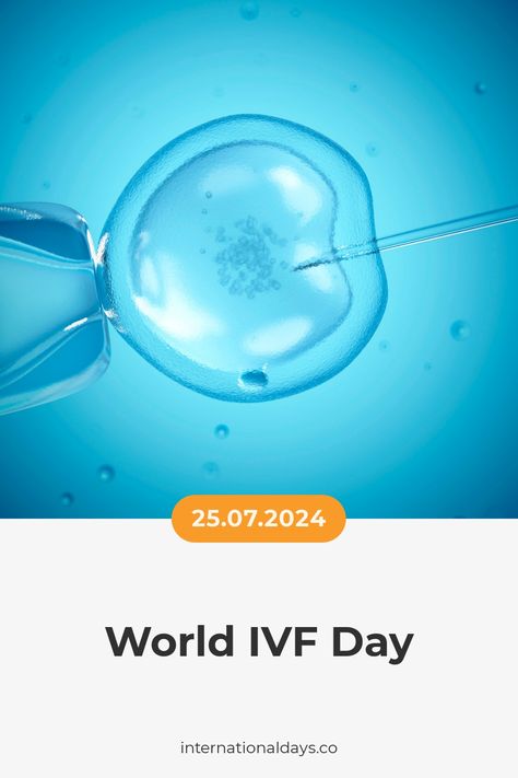 World IVF Day celebrates the birth of Louise Brown, the world's first test-tube baby, and recognizes the advances in reproductive technology that make it possible for many couples World Ivf Day, Fertility Day, United Nations Day, Louise Brown, Education Day, Poetry Day, Magic Day, Water And Sanitation, Sustainable City