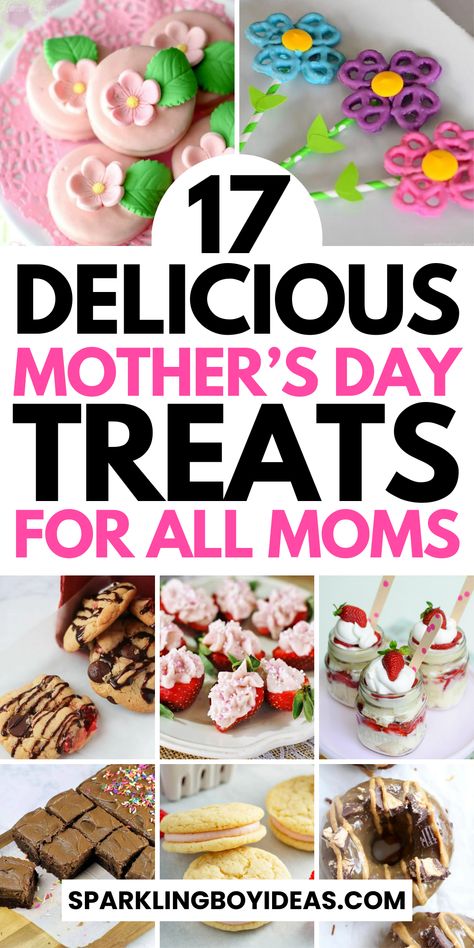 Surprise Mom with the sweetest Mothers Day treats! Dive into our easy Mother's Day desserts, from Mothers Day cookies, Mothers Day cakes, and cupcakes to homemade chocolate brownies for moms to no-bake desserts that will make her day special. Discover healthy Mother's Day snacks, for a thoughtful breakfast in bed. Find the perfect Mother's Day brunch recipes, edible Mothers Day gifts, and DIY gift ideas to show your love. Perfect for planning a tea party or looking for quick sweet treats. Mothers Day Food Gifts Ideas, Mother’s Day Bake Sale Ideas, Mother’s Day Mini Tin Cakes, Mother’s Day Snack, Easy Mother’s Day Snacks, Mothers Day Baked Goods Ideas, Mothers Day Snack Ideas, Mother’s Day Homemade Treats, Mothers Day Food Gifts