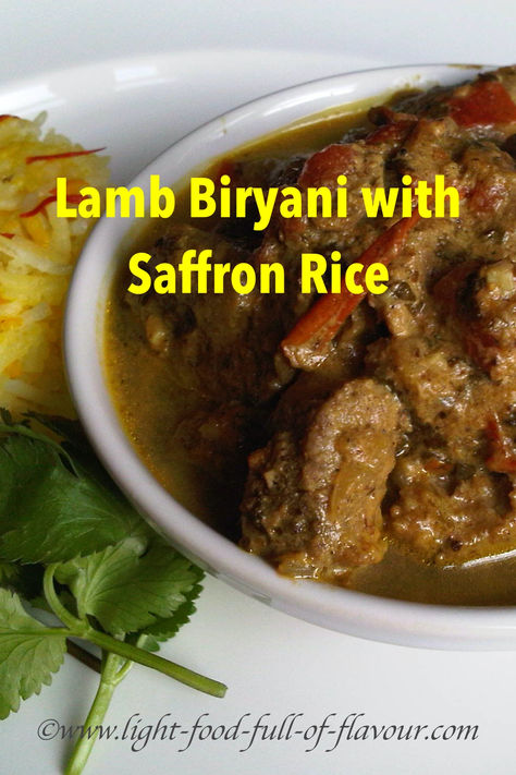 Lamb biryani is a dish that takes a bit of time to make – mostly because you marinate the meat overnight – but it is really worth it!

In a traditional lamb biryani you cook the meat and rice together in a sealed pot. But I prefer to cook my marinated lamb and saffron rice separately. Lamb Biryani, Marinated Lamb, Light Food, Saffron Rice, Biryani, Light Recipes, Worth It, Rice, Healthy Recipes