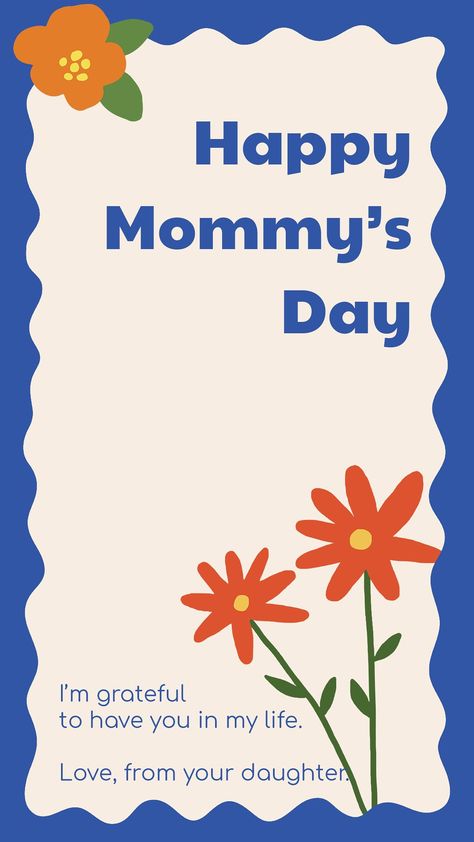 Cute mother's day template, floral Instagram story psd | free image by rawpixel.com / Nattha Mothers Day Content Ideas, Mother Day Aesthetic, Mothers Day Story, Spring Aesthetic Instagram, Mothers Day Template, Mother's Day Template, Mother's Day Illustration, Mothers Day Post, Template Flower