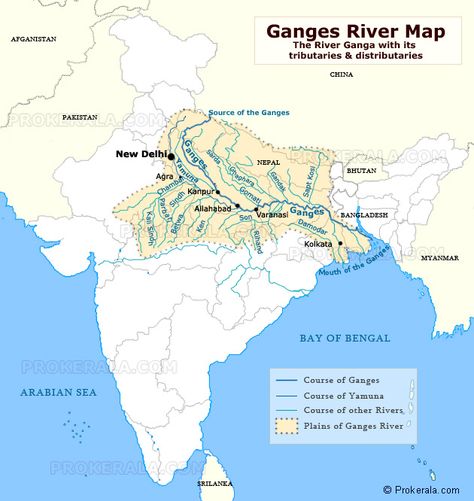 Ganges Map, Ganga River Map Ganga River Map, Ganga River System Map, Indian History Facts Hindi, Himalayas Map, Indian River Map, Map Indian, Goddess Ganga, Indian Geography, India World Map