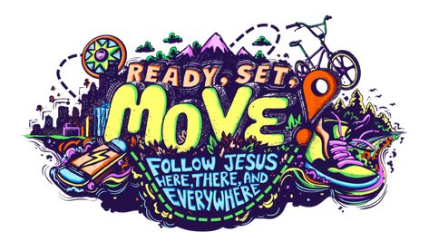 Ready, Set, Move VBS 2023 - Orange VBS Ready Set Move Vbs, Orange Vbs, Childrens Ministry Decor, Vacation Bible School Themes, Here There And Everywhere, Vbs 2023, Notes To Parents, Lyrics To Live By, Vbs Themes