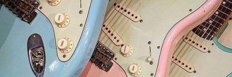 Blue Twitter Header, Pink Twitter, Pink Guitar, Cute Twitter Headers, Cute Headers For Twitter, Twitter Header Pictures, Fotografi Vintage, Twitter Header Aesthetic, Blue Banner