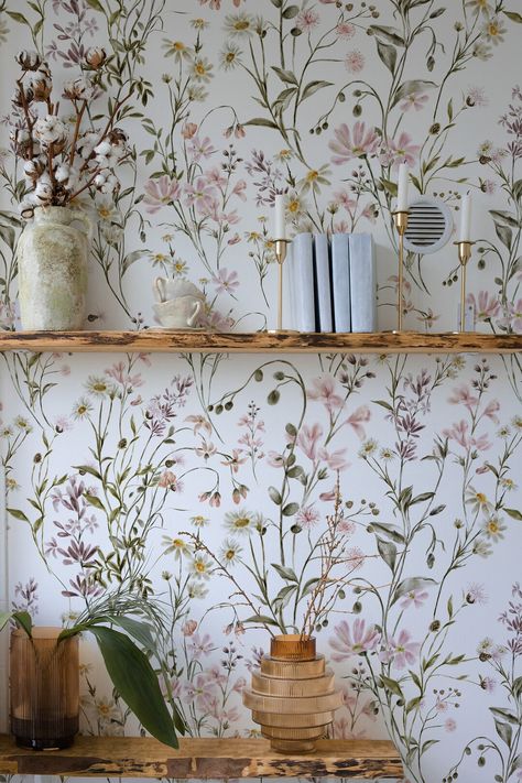 This Wallpaper item by TimberleaMinimal has 57 favorites from Etsy shoppers. Ships from Canada. Listed on Jul 8, 2024 Flower Wallpaper Room Ideas, Floral Wallpaper White, Floral Wallpaper For Bathroom, Floral Wallpaper Office Accent Wall, Vintage Floral Wallpaper Nursery, Cottage Core Peel And Stick Wallpaper, Vintage Wallpaper Peel And Stick, Wildflower Wallpaper Nursery, Cottagecore Peel And Stick Wallpaper