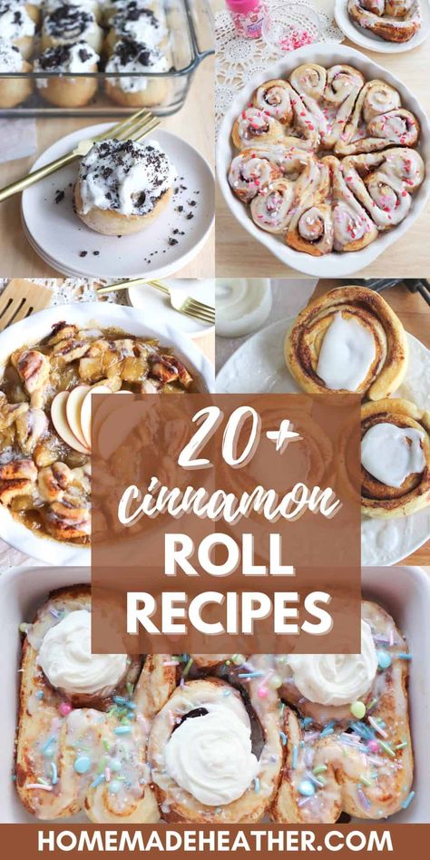 Roll Recipes Homemade, Cinnamon Roll Dessert Recipes, Cinnamon Roll Dessert, Pillsbury Cinnamon Roll Recipes, Cinnamon Roll Desserts, Cinnamon Roll Recipes, Cinnamon Desserts, Cinnamon Roll Monkey Bread, Mini Cinnamon Rolls