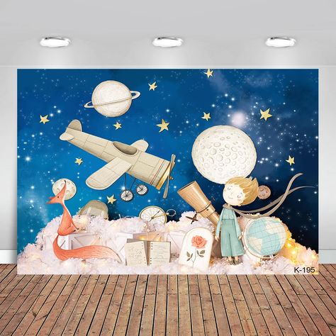 10.35US $ 30% OFF|Little Prince Backdrop Universe Meteorite Boys Happy Birthday Party Photography Background Photo Studio Prop Decor Banner - Backgrounds - AliExpress The Little Prince Birthday Theme, Little Prince Birthday Theme, Prince Birthday Theme, Little Prince Party, Background Photo Studio, Prince Party, Birthday Party Photography, Prince Birthday, Boy Birthday Party Themes