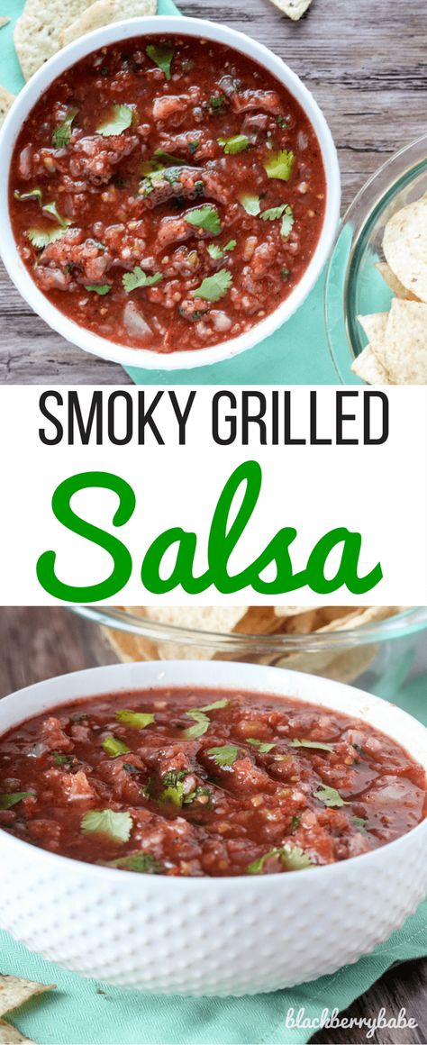 Fire Roasted Tomato Salsa, Grilled Salsa, Roasted Tomato Salsa Recipe, Smoked Salsa, Smoked Recipes, Tomato Salsa Recipe, Roasted Tomato Salsa, Mexican Flavors, Homemade Salsa