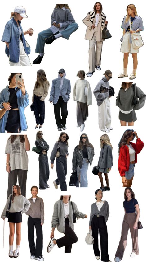 Capsule Travel Wardrobe, 2024 Outfits, Uni Outfits, Winter Fits, Travel Wardrobe, Outfit Inspo Fall, Basic Outfits, Work Attire, Comfy Outfits