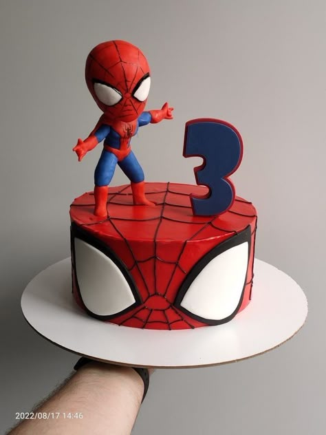 4 Year Spiderman Cake, Spiderman Pull Apart Cupcakes, Spiderman Cake Birthday For Kids, Spidey Birthday Cake, Spiderman Pasta, Spiderman Cake Design, Spiderman Cake Birthday, Spiderman Theme Birthday Party, Spiderman Birthday Theme