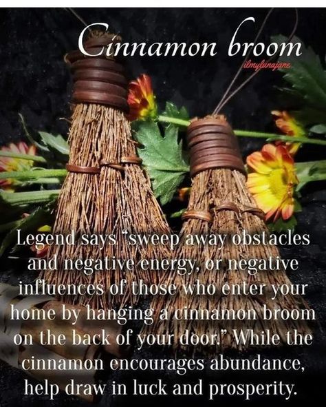 Cinnamon Broom Witchcraft, Broom Magic, Witchcraft Quotes, Cinnamon Broom, Witchcraft Spells, Witch Spirituality, Magic Spell Book, Run Fast, Wiccan Witch