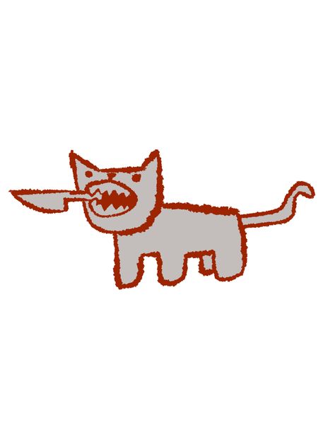 silly little knife cat who knows but he will do Smug Cat Knife Meme, Cat Biting Drawing, Animals With Knife Drawing, Punk Cat Drawing, Crazy Cat Tattoo, Angry Cat Doodle, Cat With Knife Drawing, Evil Cat Drawing, Silly Cat Tattoo