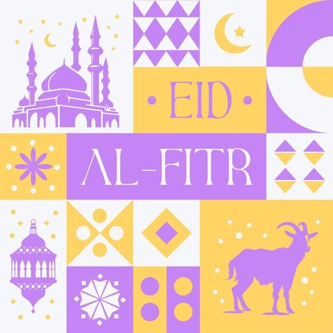 Eid mubarak al fitr seamless pattern in ... | Premium Vector #Freepik #vector Eid Graphic Design, Ramadan Design Ideas, Eid Fitr Design, Eid Al-fitr, Eid Al Fitr Design, Eid Illustration, Ramadhan Design, Eid Mubarak Design, Eid Design