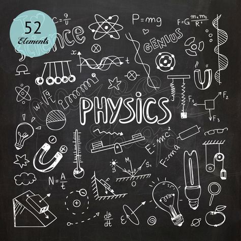 Physics Notebook Cover Ideas, Painting Bowls, Sketch Tips, Journal Headers, Doodle Illustrations, School Doodle, Science Symbols, Geometry Formulas, Mathematics Art