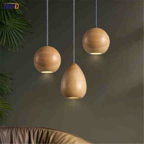 Circle Pendant Light, Table Pendant Light, Kitchen Hanging Lamps, Wooden Lamps Design, Wood Pendant Lamps, Wood Light Fixture, Ball Lamp, Bedroom Pendant, Pendant Lighting Bedroom