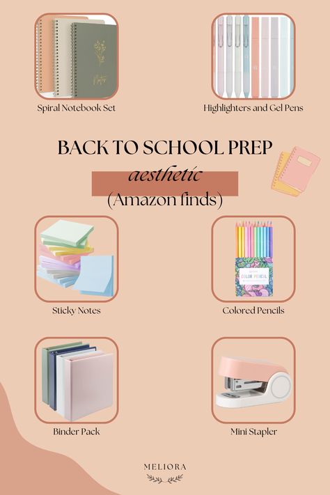 August 15 - Elevate your back-to-school game with these Amazon must-haves! From aesthetic notebooks to chic binders, these trendy essentials will help you ace the new academic year in style. Dive into organization, creativity, and success with my top Back to School Prep picks. 🌟🎒 #BacktoSchool #AmazonFinds #SchoolEssentials #BackToSchoolPrepDay #August15 #BackToSchoolPrep #AestehticSchoolSupplies #AestheticStationery #MiniStapler #AestheticNotebook #AestheticMarkers School Binder Aesthetic, Back To School Prep, Trendy Essentials, Aesthetic Notebooks, School Prep, School Must Haves, School Binder, Find Amazon, Class Notes