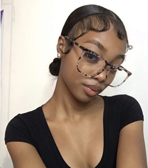 Classy Glasses, Glasses Inspiration, Hairstyles With Glasses, Quick Natural Hair Styles, Edges Hair, Cute Box Braids Hairstyles, Slick Back, Girls Braids, Relaxed Hair