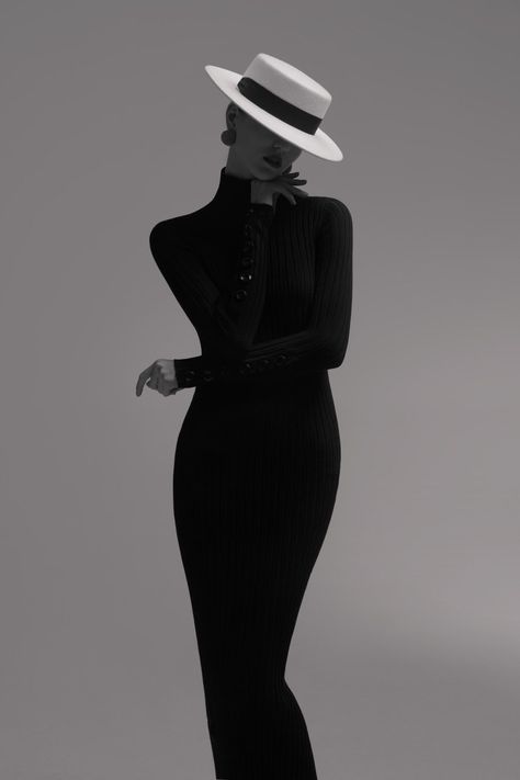 Big Hat Outfit Classy, Haute Couture Photoshoot, Formal Poses For Women, Fedora Hat Photoshoot, Elegant Woman Photography, Big Hat Outfit, Fashion Shoot Poses, Fedora Hat Outfit Black Women, Fierce Photoshoot