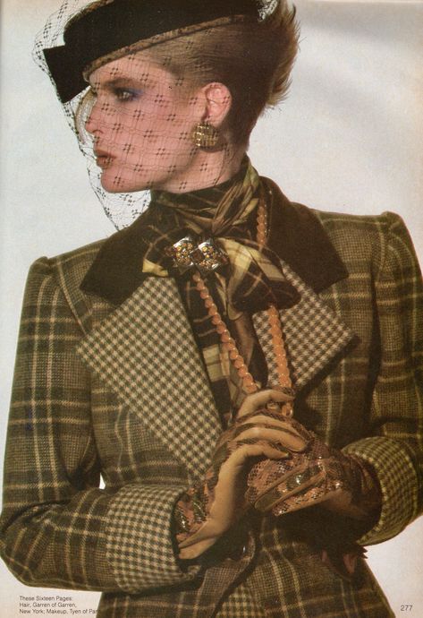 https://flic.kr/p/2gPyqn8 | Vogue editorial shot by Irving Penn 1982 | Leslie Weiner British Country Style, Irving Penn, Fashion Decades, Vogue Editorial, 20th Century Fashion, Vogue Us, Aesthetic People, 1980s Fashion, Alternative Outfits