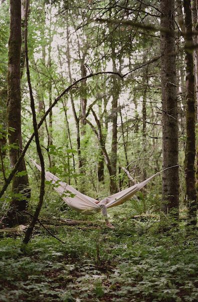 hammock. Kinfolk Magazine, Art Beat, Cabins In The Woods, Outdoor Life, In The Woods, Fresh Air, Patio Decor, Tree House, Glamping