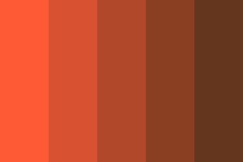 Portland Orange Chocolate Color Palette Rust Palette Color, Burned Orange Color Palette, Dark Orange Palette, Shades Of Orange Colour Palettes, Aurora Phenomenon, Chocolate Color Palette, Different Shades Of Orange, Orange Color Shades, Language App