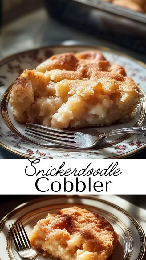 Try this Easy Snickerdoodle Cobbler for a comforting and delicious fall dessert! The cinnamon-sugar topping gives it a unique twist on classic cobbler. Perfect for fall recipes, it’s ideal for family gatherings or weeknight treats. Add this dessert to your collection for a cozy, satisfying experience! Snickerdoodle Cobbler, Snickerdoodle Desserts, Cinnamon Milk, Fall Dessert, Indulgent Desserts, Snickerdoodles, Vanilla Ice, Fall Desserts, Perfect Desserts