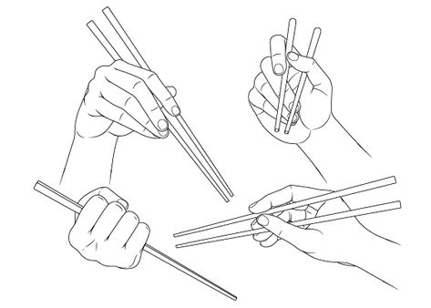 Holding Chopsticks Reference, Holding Chopsticks, Hand Holding Something, Drawing Anime Hands, How To Draw Fingers, Hands Tutorial, Arm Drawing, Body Details, Draw Hands