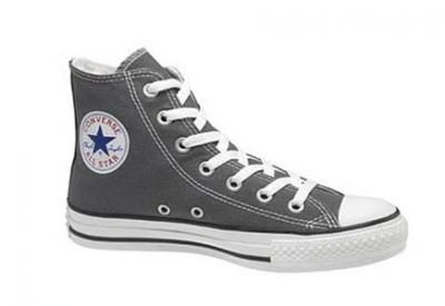 Converse Chuck Taylor All Star Hi Top Charcoal Grey...or pretty much any color Converse Haute, All Star Cano Alto, Big Boyz, Preppy Inspiration, All Star Shoes, Daily Activity, Star Shoes, Dc Shoes, Hi Top