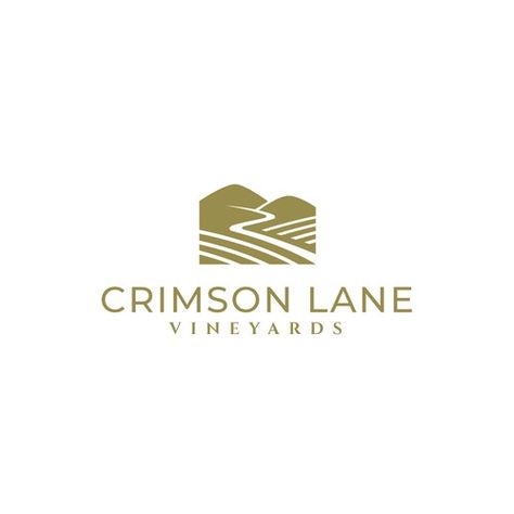 Commercial Logo Design, Vineyard Logo Design, Winery Logo Design, Landscape Logo Design, Vineyard Logo, Path Logo, Village Logo, Valley Logo, Vine Logo