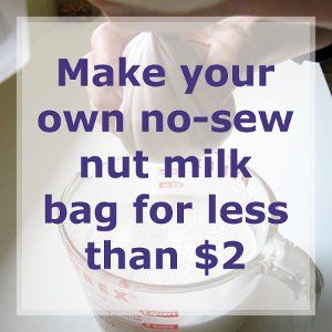 Diy Nut Milk, Homemade Nut Milk, Cooking Measurements, Homemade Almond Milk, Nut Milk Bag, Bagged Milk, Homemade Diy, Bag Diy, Nut Milk