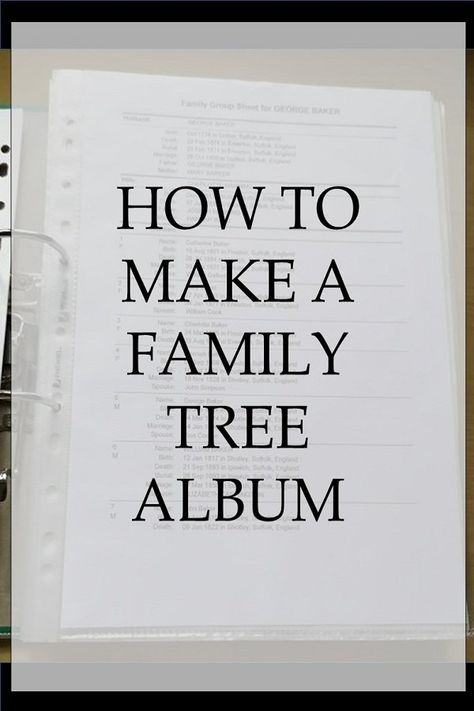 Family Ancestry Project, Family Tree Photo Album Ideas, Family History Album Ideas, How To Start A Family Tree, Family Genology Tree, Creating A Family Tree, How To Make A Family Tree Book, Family History Scrapbook Ideas, Family Tree Album Ideas