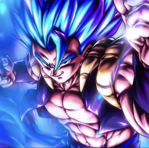 Gogeta Blue Pfp, Ultra Gogeta Blue, Ultra Gogeta, Gogeta Blue, Blue Pfp, Goku Y Vegeta, Blue Icon, Dragon Ball Super Manga, Dragon Ball Super