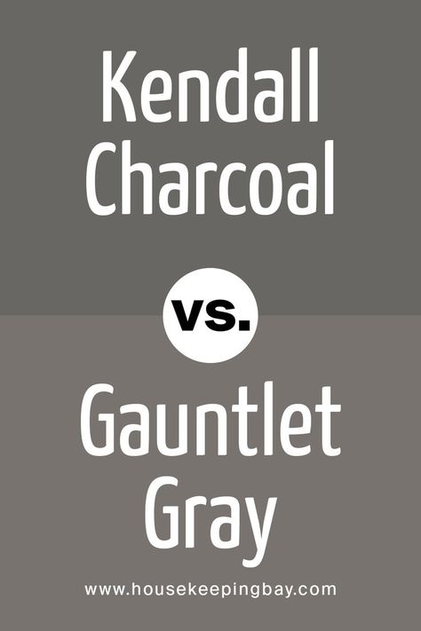 Kendall Charcoal vs Gauntlet Gray by Benjamin Moore Urbane Bronze Vs Kendall Charcoal, Kendall Charcoal Interior Doors, Bronze Trim Exterior House, Urbane Bronze Doors Interior, Urbane Bronze Interior Doors, Kendall Charcoal Benjamin Moore Exterior, Colors That Go With Urbane Bronze, Urbane Bronze Exterior House, Sw Gauntlet Gray