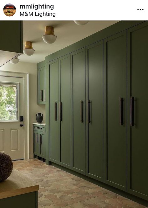 Dark Green Cupboards, Dark Green Kitchen Cabinets, Green Cupboard, Dark Green Kitchen, Green Kitchen Cabinets, Green Kitchen, Home Projects, Cupboard, Basement