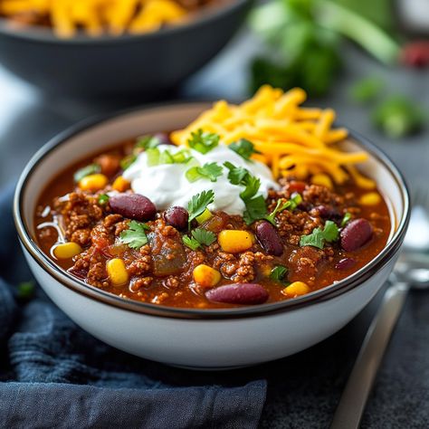 Make flavorful Instant Pot Chili in under 30 minutes! Perfect for weeknight dinners or meal prep. Customize to your taste! Sweet Potato Turkey Chili Instant Pot, Instant Pot Ground Turkey Chili, Pressure Cooker Chilli Recipes, Chilli Recipe Instant Pot, Instant Pot Chili Ground Beef, Pressure Cooker Chilli, Chili Instant Pot Recipes, Turkey Chili Instant Pot, Chili Recipe Instant Pot