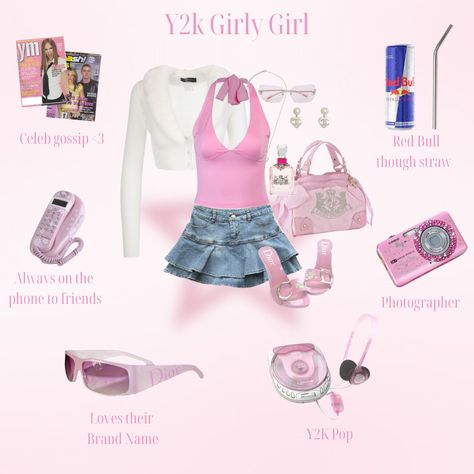 Early 2000s Fashion Pink, 2000s Perfume, Puppet Oc, 2000s Fashion Pink, Y2k Pink Aesthetic, Scents Perfume, Y2k Skirt, Early 2000s Fashion, Girl Code