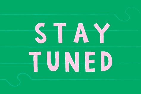 Stay Tuned Design, Doodle Typography, Doodle Vector, Music Background, Stay Tune, Music Backgrounds, Screen Saver, Free Illustrations, Green Background