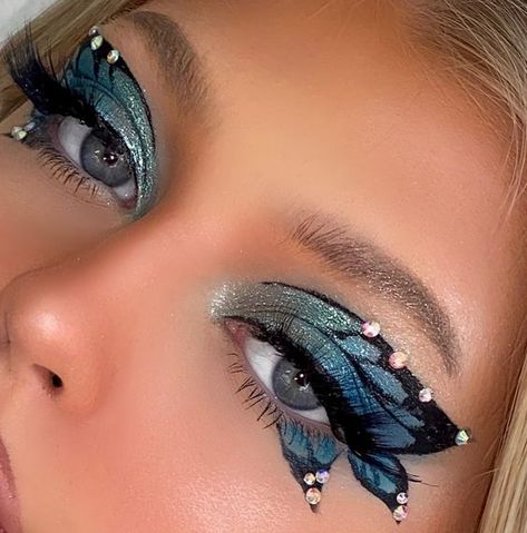 Mekap Mata, Butterfly Makeup, Indie Makeup, Rave Makeup, Smink Inspiration, Makijaż Smokey Eye, Eye Makeup Designs, Dope Makeup, Edgy Makeup