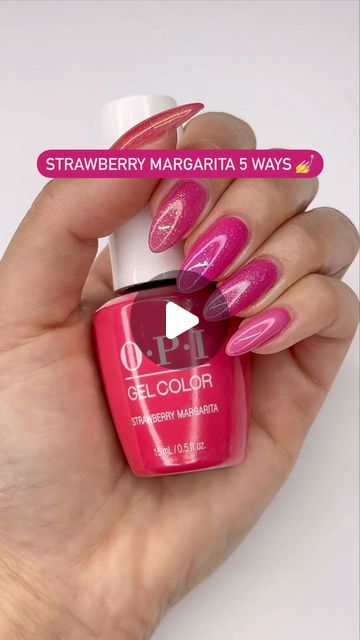 Margarita Nails, Opi Strawberry Margarita, Flavored Margaritas, National Margarita Day, Strawberry Margarita, The Emoji, February 22, Glitter Nails, Hair Nails