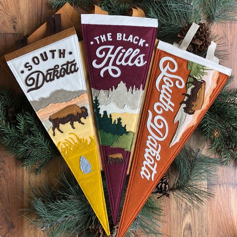 Pennant Design Ideas, Boy Fort, Spearfish South Dakota, Camp Flag, National Park Patches, Travel Bedroom, Pizza Truck, Freckled Fox, Library Signs