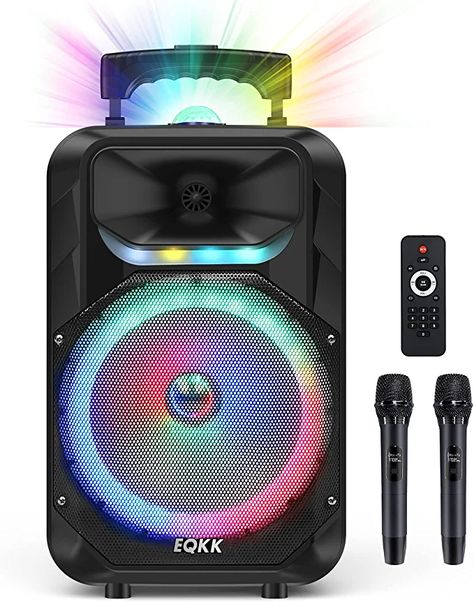 2022 Portable Karaoke Machine for Adults and Kids with 2 Wireless Microphones New 10" Subwoofer PA Machines Bluetooth 5.0 Karaoke Speaker System with DJ Light for Outdoor Party Party Essentials List, 18th Birthday Party Karaoke, Karaoke Machine Aesthetic, Karaoke Machine, Karaoke Microphone, Karaoke Speaker, Red Carpet Theme, Boys Game Room, Gaming Microphone