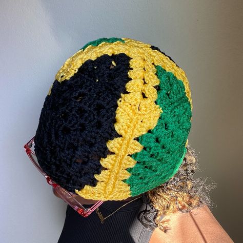 Jamaica inspired crochet hat commission sample to finish 🇯🇲 Jamaica Crochet, Crochet Things, Crochet Inspo, Diy Crochet Projects, July 31, Crochet Hat, Diy Crochet, Crochet Designs, Project Ideas