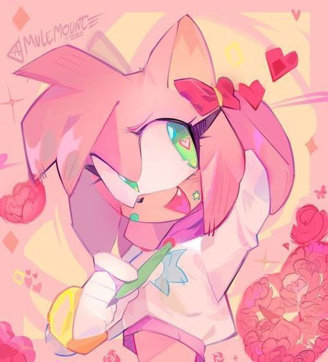 Amy Rose, Love This, Media, Twitter, Anime, Pink